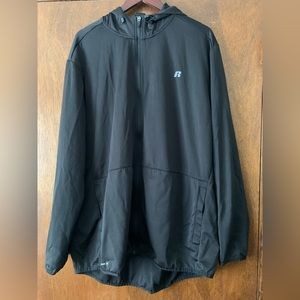 Men’s 2XL Russell Athletic Dri-Fit zip up hoodie.